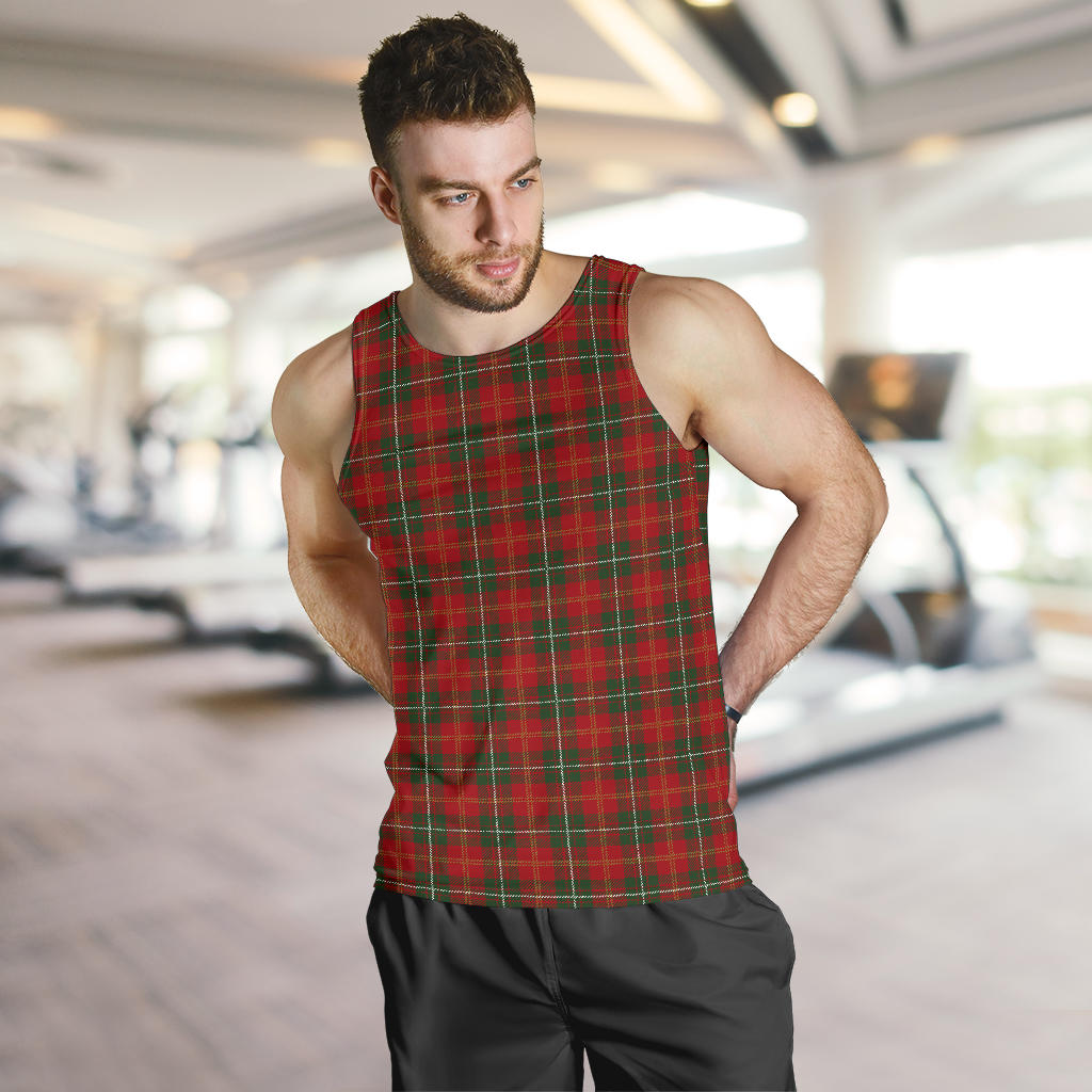 Holiday Tartan Plaid Pattern Men Tank Top