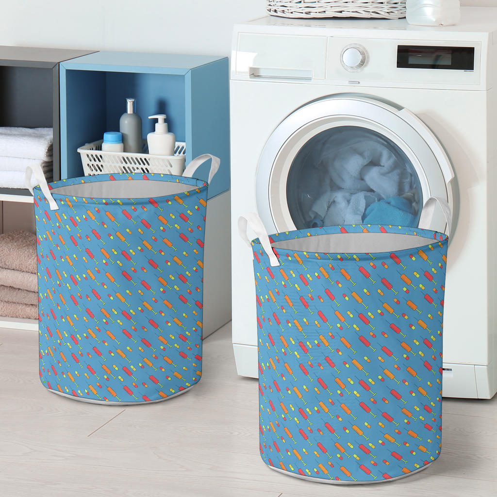 Phlebotomist Medical Pattern Laundry Basket