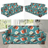 Accordion Pattern Print Design 02 Sofa Slipcover