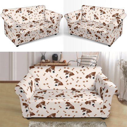 Russell Terriers Paw Print Design LKS303 Loveseat Couch Slipcover