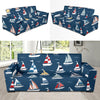 Sailing Ships Pattern Print Design A04 Sofa Slipcover