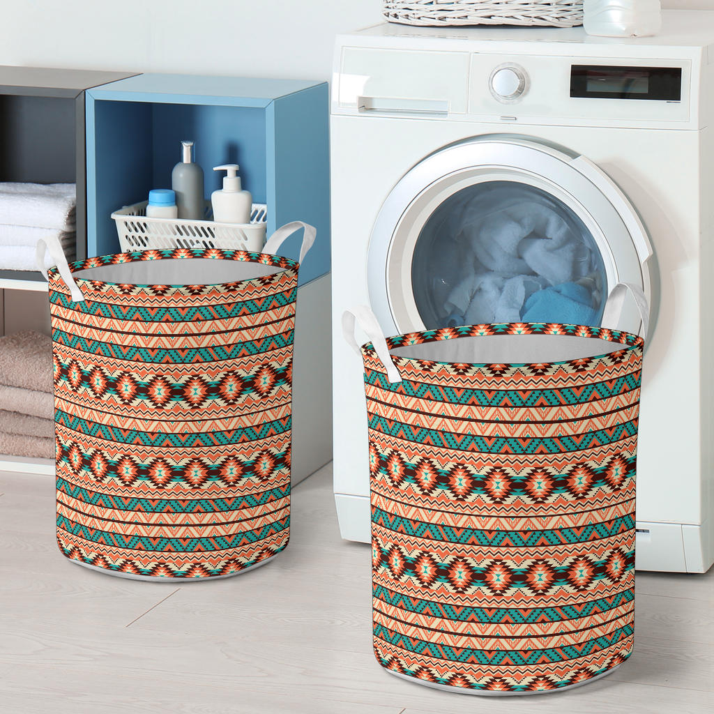 Navajo Western Style Print Pattern Laundry Basket