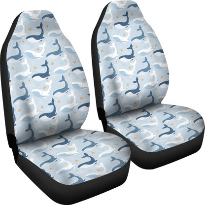 Whale Print Design LKS305 Car Seat Covers