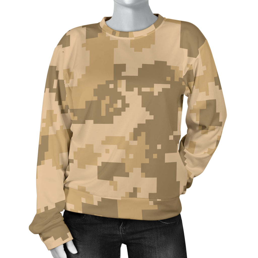 ACU Digital Desert Camouflage Women Long Sleeve Sweatshirt