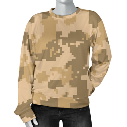 ACU Digital Desert Camouflage Women Long Sleeve Sweatshirt