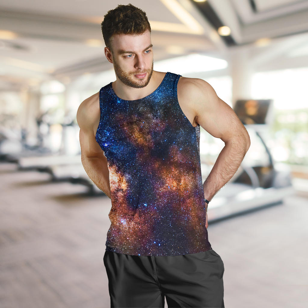 Celestial Milky way Galaxy Men Tank Top