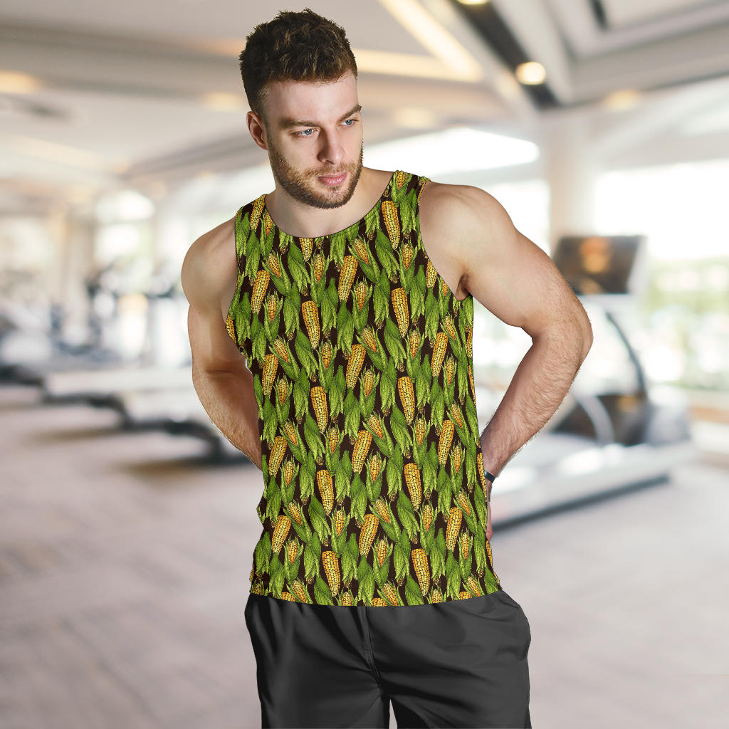 Agricultural Corn cob Print Men Tank Top