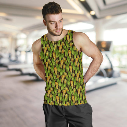 Agricultural Corn cob Print Men Tank Top