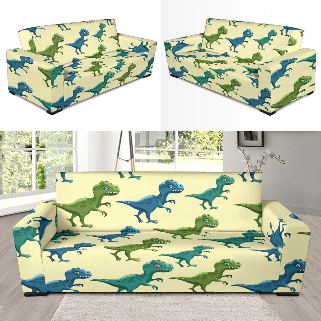 T Rex Pattern Print Design A04 Sofa Slipcover