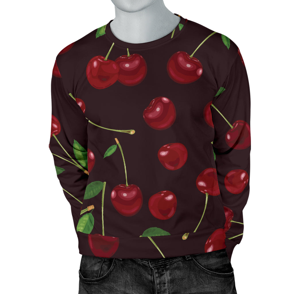 Cherry Fresh Pattern Men Long Sleeve Sweatshirt