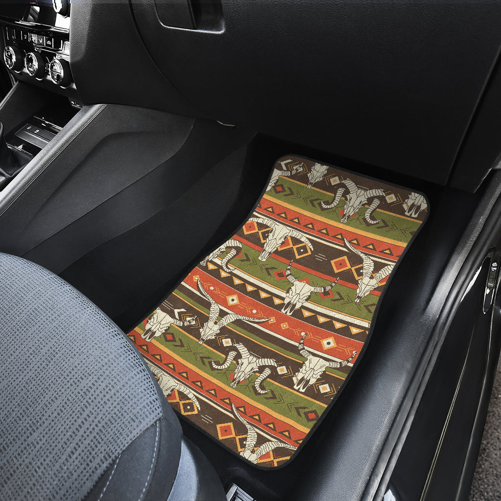 American indian Skull Animal Car Floor Mats Front Back