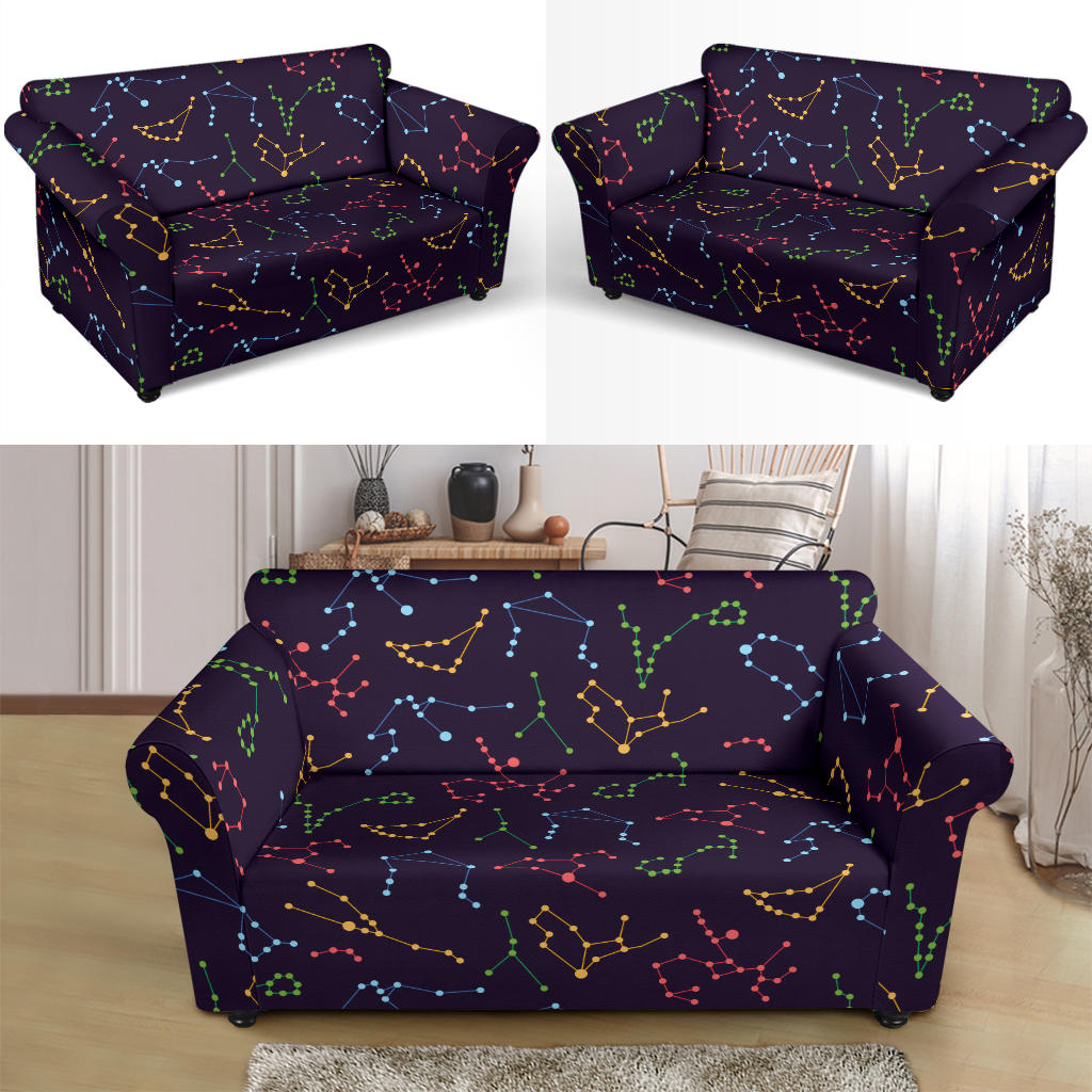 Zodiac Print Design LKS301 Loveseat Couch Slipcover