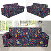 Number Pattern Print Design A01 Sofa Slipcover