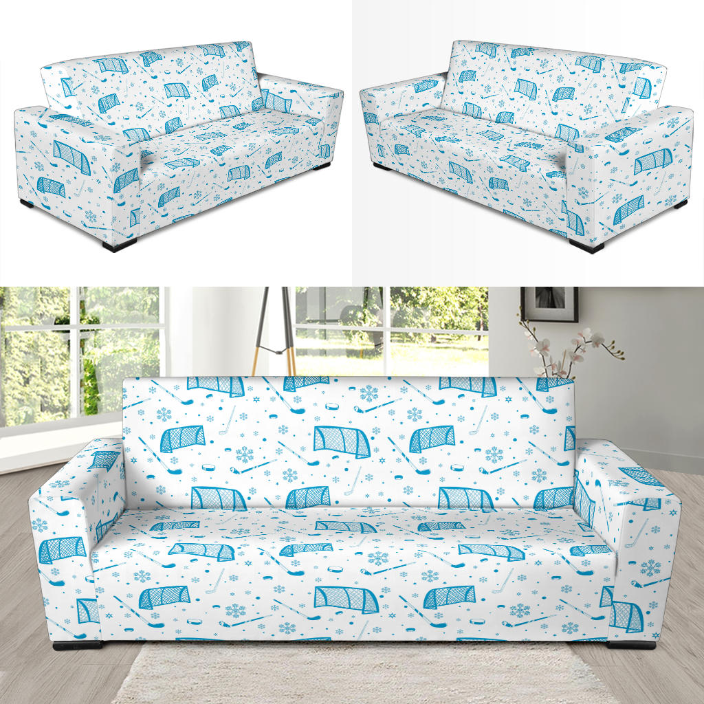 Hockey Print Design LKS303 Sofa Slipcover
