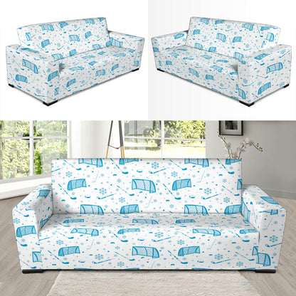 Hockey Print Design LKS303 Sofa Slipcover