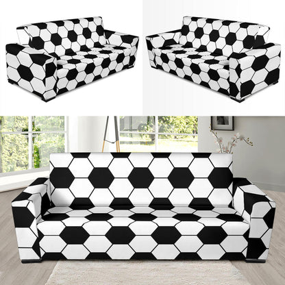 Soccer Ball Texture Print Design LKS303 Sofa Slipcover