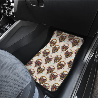 Wolf Tribal Dream Catcher Design Print Car Floor Mats Front Back