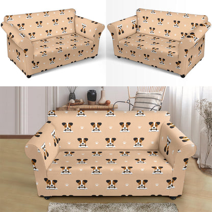 Russell Terriers Print Design LKS3011 Loveseat Couch Slipcover