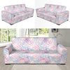 Dahlia Pattern Print Design 01 Sofa Slipcover