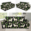 Llama Cactus Pattern Print Design 011 Sofa Slipcover