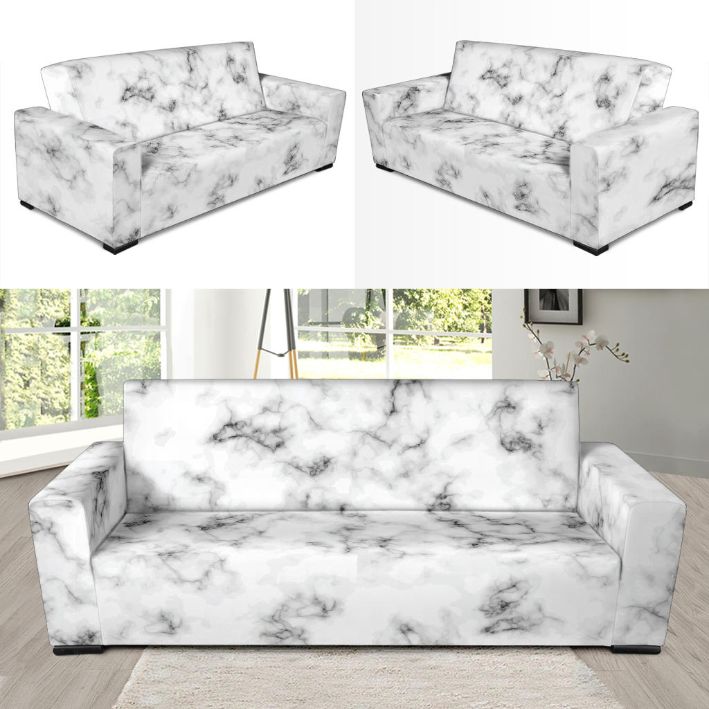 Marble Pattern Print Design 01 Sofa Slipcover