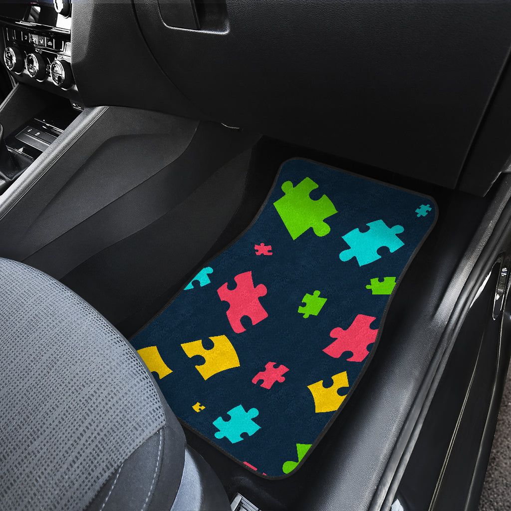 Autism Awareness Colorful Design Print Car Floor Mats Front Back