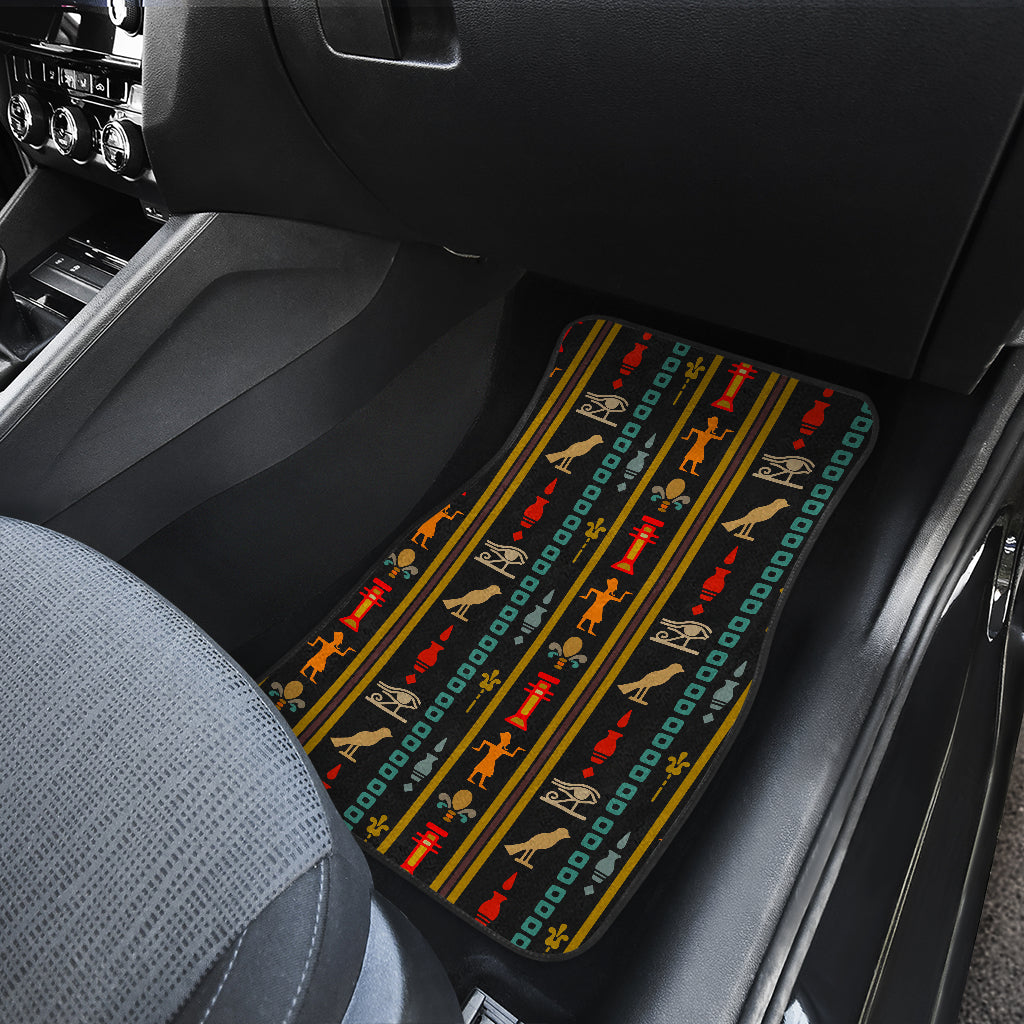 Eye of Horus Egypt Style Pattern Car Floor Mats Front Back