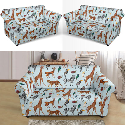Safari Animal Print Design LKS306 Loveseat Couch Slipcover