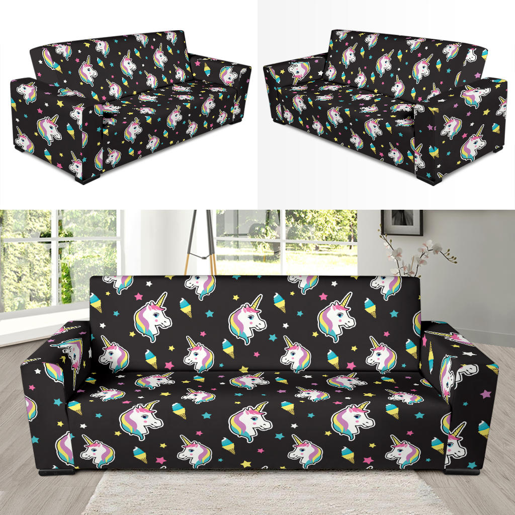 Unicorn Print Design LKS302 Sofa Slipcover