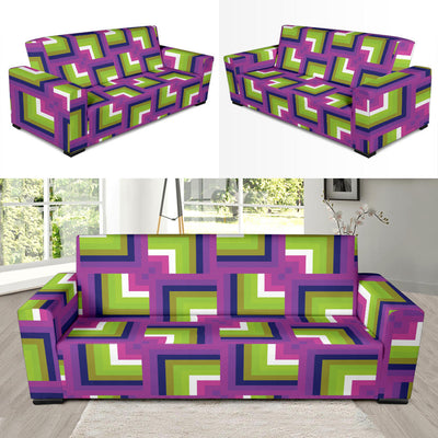 Optical illusion Pattern Print Design A05 Sofa Slipcover