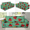 Ladybug Pattern Print Design 02 Sofa Slipcover