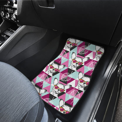 Chihuahua Cute Triangle Pattern Car Floor Mats Front Back
