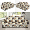 Bear Pattern Print Design 04 Sofa Slipcover