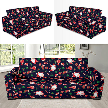 Santa Christmas Themed Print Design LKS304 Sofa Slipcover