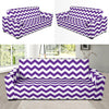 Chevron Purple Pattern Print Design 03 Sofa Slipcover