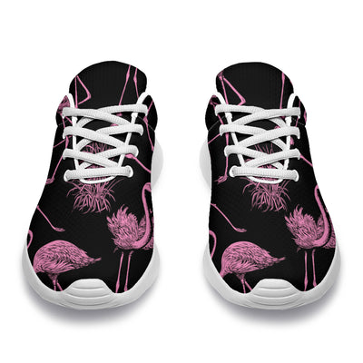Flamingo Pink Print Pattern Athletic Shoes