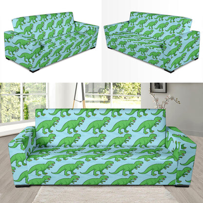 T Rex Pattern Print Design A01 Sofa Slipcover