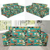 Camera Pattern Print Design 02 Sofa Slipcover