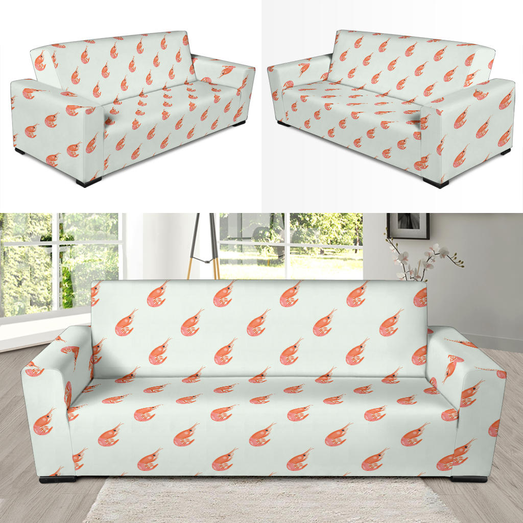 Shrimp Print Design LKS304 Sofa Slipcover
