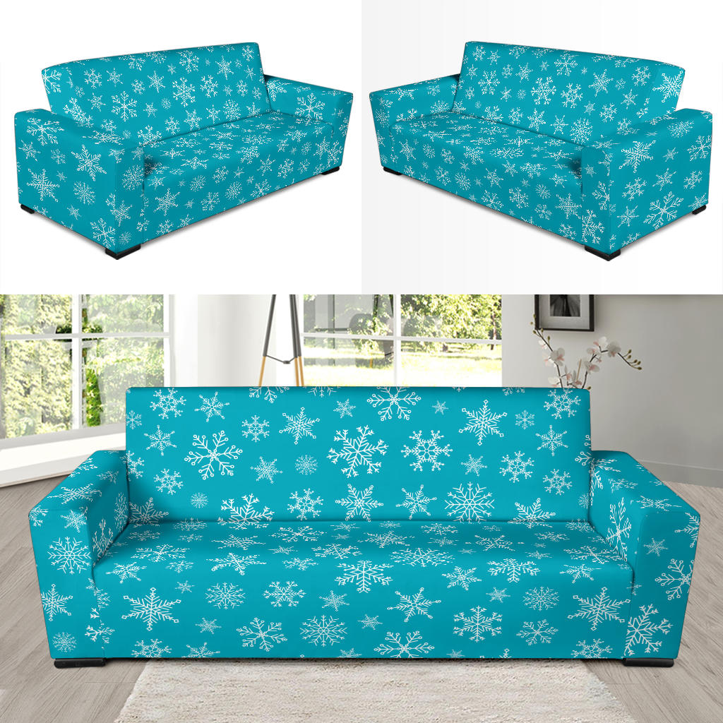 Snowflake Print Design LKS304 Sofa Slipcover