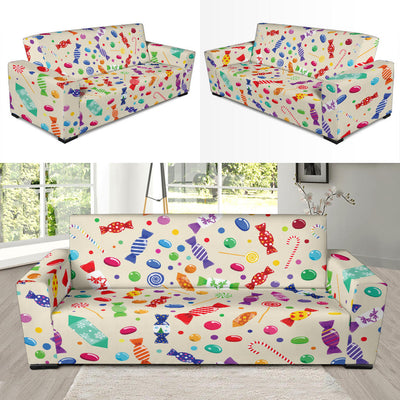 Candy Pattern Print Design 04 Sofa Slipcover