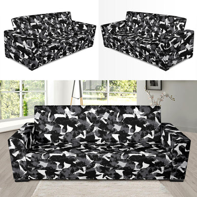 Crow Pattern Print Design 01 Sofa Slipcover