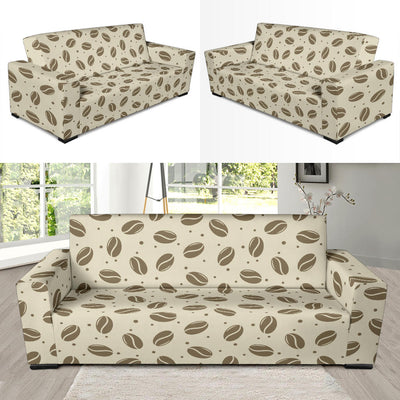 Coffee Pattern Print Design 02 Sofa Slipcover