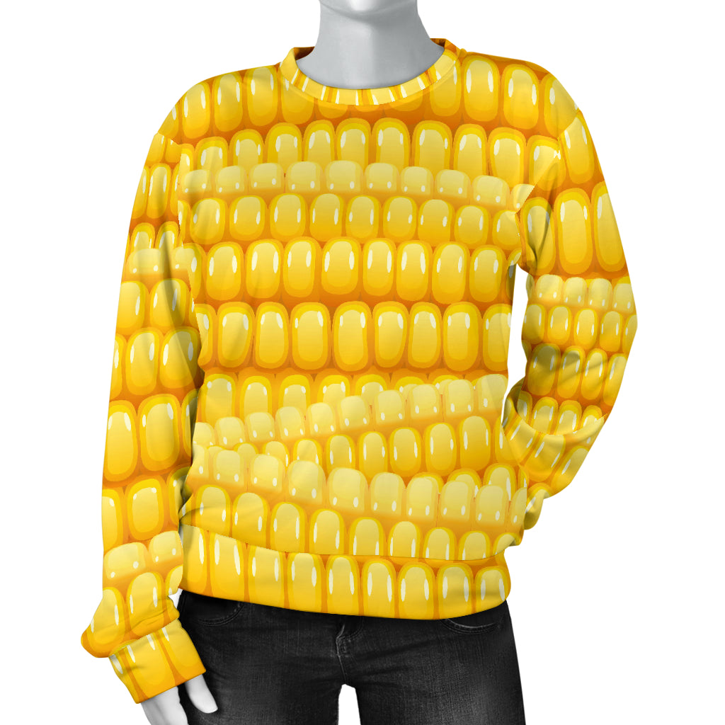 Agricultural Corn cob Pattern Women Long Sleeve Sweatshirt