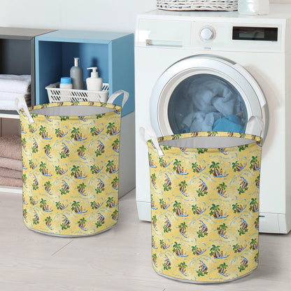 Surf Catch the Wave Design Laundry Basket