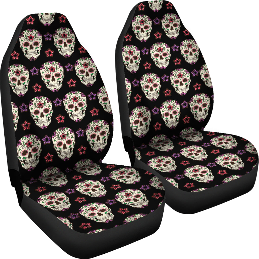 Sugar Skull Print Design LKS304 Car Seat Covers