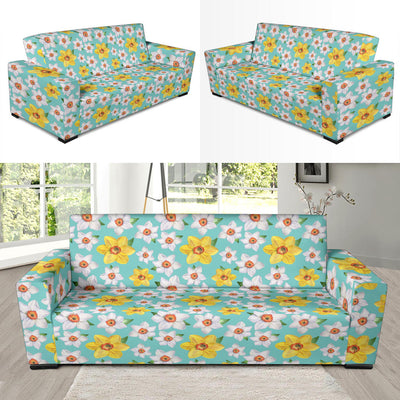 Daffodils Pattern Print Design 02 Sofa Slipcover