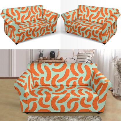 Sausage Print Design LKS304 Loveseat Couch Slipcover