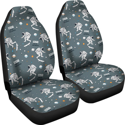Skateboard Print Design LKS306 Car Seat Covers