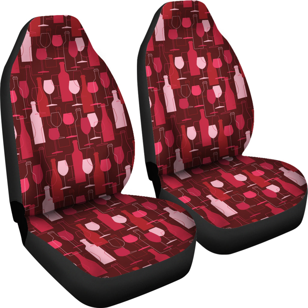 Wine Print Design LKS304 Car Seat Covers